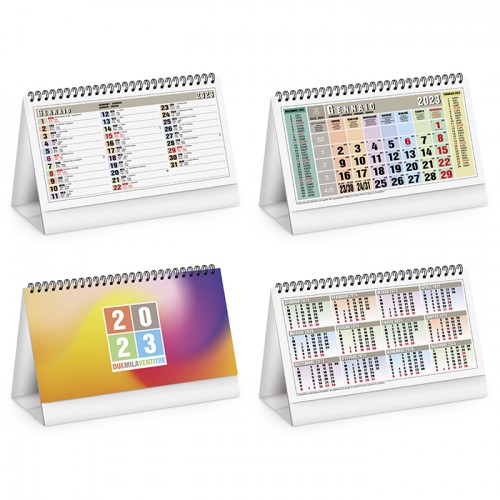 Calendario da tavolo multicolor